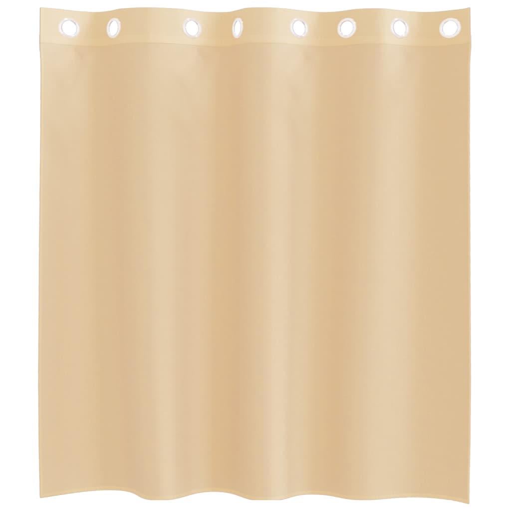 vidaXL Voile Vorhänge mit Ösen 2 Stk. Sandfarbe