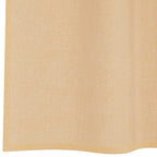 vidaXL Voile Vorhänge mit Ösen 2 Stk. Sandfarbe