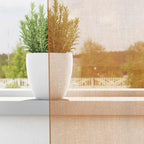 vidaXL Voile Vorhänge mit Ösen 2 Stk. Terrakotta
