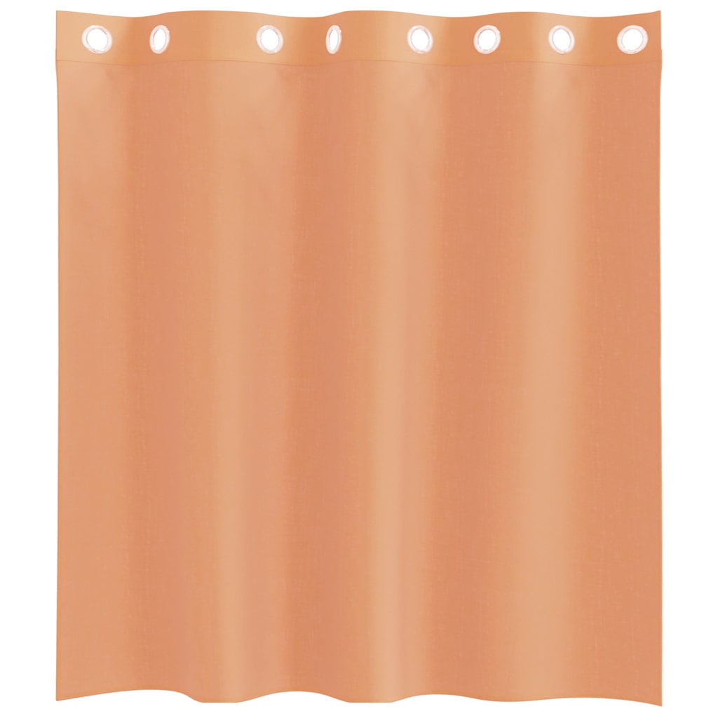 vidaXL Voile Vorhänge mit Ösen 2 Stk. Terrakotta