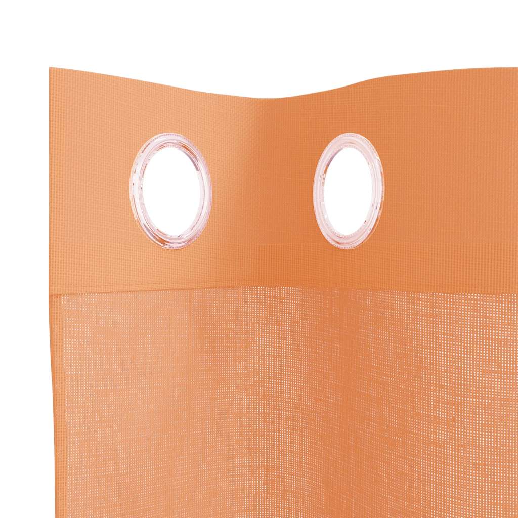 vidaXL Voile Vorhänge mit Ösen 2 Stk. Terrakotta
