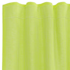 vidaXL Voile Vorhänge mit Stangentaschen 2 Stk. Apfelgrün