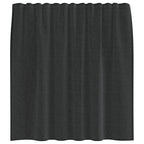 vidaXL Voile Vorhänge mit Stangentaschen 2 Stk. Schwarz