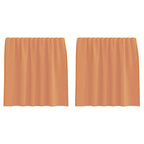 vidaXL Voile Vorhänge mit Stangentaschen 2 Stk. Terrakotta