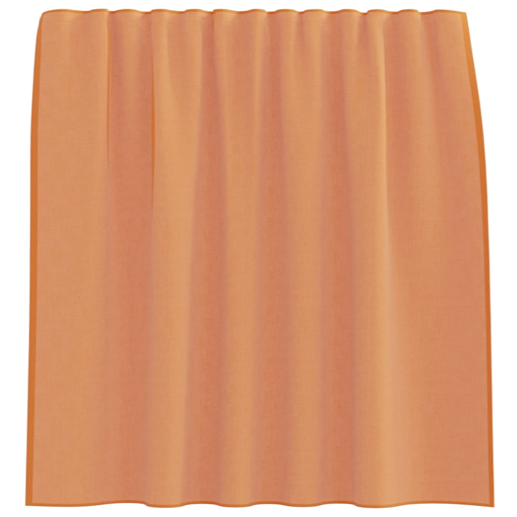vidaXL Voile Vorhänge mit Stangentaschen 2 Stk. Terrakotta