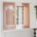 vidaXL Voile Vorhänge mit Stangentaschen 2 Stk. Terrakotta