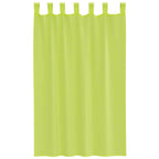vidaXL Voile Vorhänge mit Lasche 2 Stk. Apfelgrün
