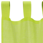 vidaXL Voile Vorhänge mit Lasche 2 Stk. Apfelgrün