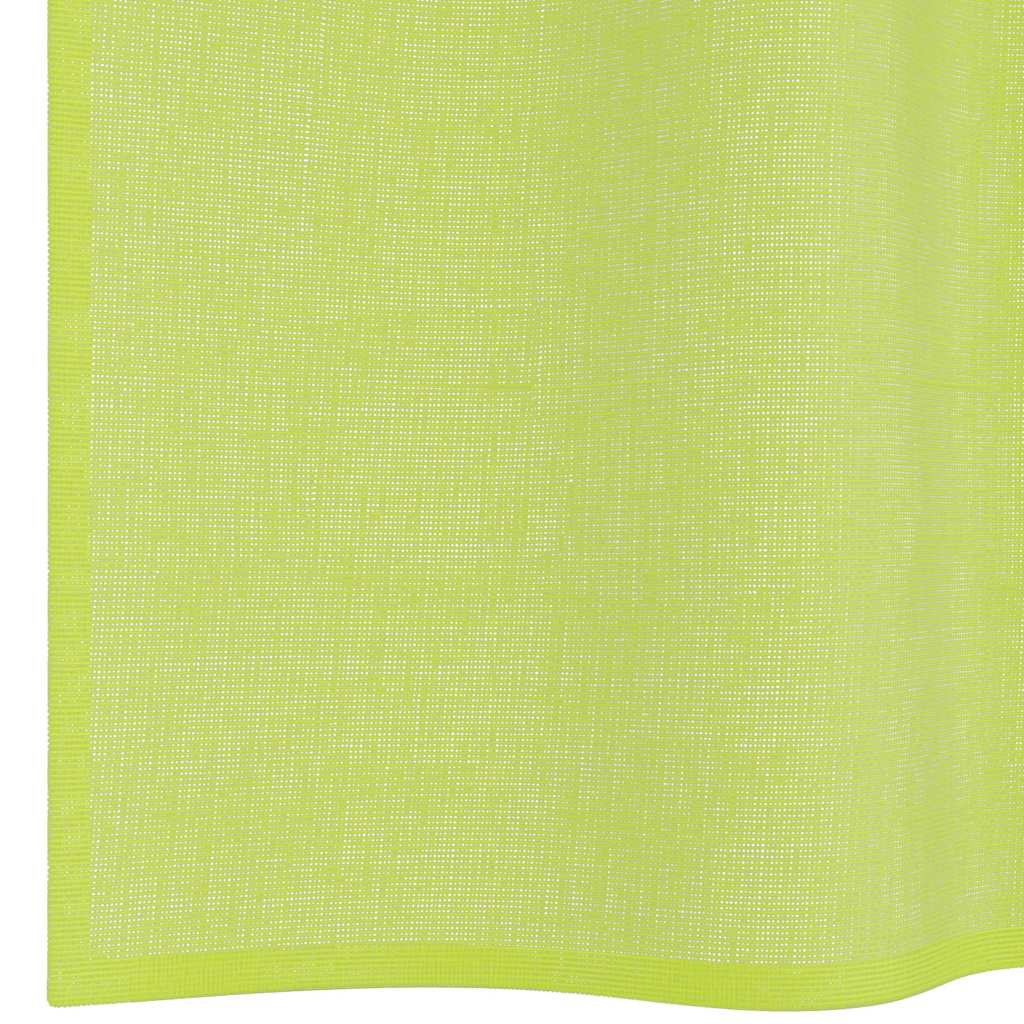 vidaXL Voile Vorhänge mit Lasche 2 Stk. Apfelgrün