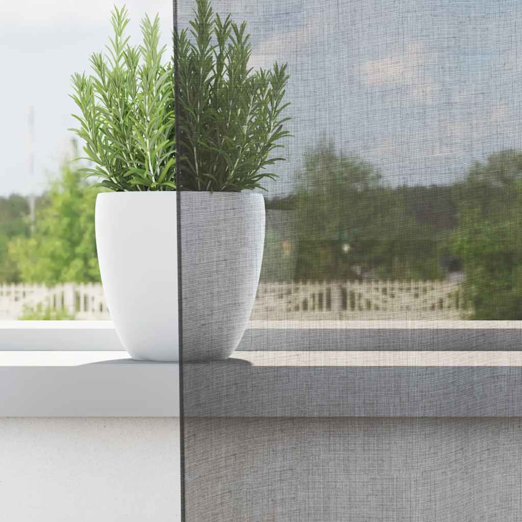vidaXL Voile Vorhänge mit Schlaufen 2 Stk. Dunkelgrau 140x225 cm