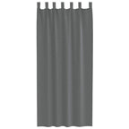 vidaXL Voile Vorhänge mit Schlaufen 2 Stk. Dunkelgrau 140x225 cm