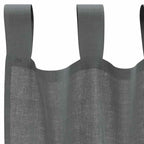 vidaXL Voile Vorhänge mit Schlaufen 2 Stk. Dunkelgrau 140x225 cm