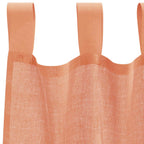 vidaXL Voile Vorhänge mit Schlaufen 2 Stk. Terrakottarot 140x140 cm