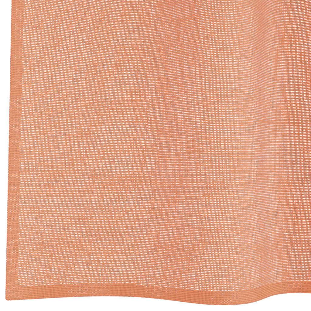 vidaXL Voile Vorhänge mit Schlaufen 2 Stk. Terrakottarot 140x140 cm