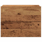 vidaXL Wand-Nachttische 2 Stk. Altholz-Optik 40x32x30 cm