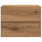 vidaXL Wand-Nachttisch Artisan-Eiche 40x32x30 cm