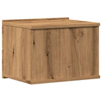 vidaXL Wand-Nachttische 2 Stk. Artisan-Eiche 40x32x30 cm