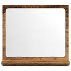 vidaXL Badspiegel mit Ablage Altholz-Optik 40x11x37 cm Holzwerkstoff