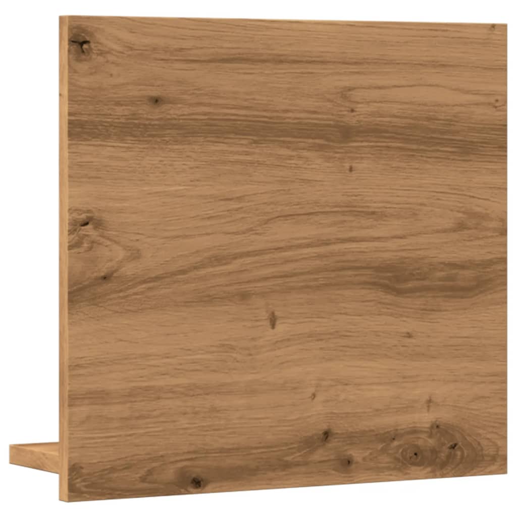 vidaXL Badspiegel mit Ablage Artisan-Eiche 40x11x37 cm Holzwerkstoff