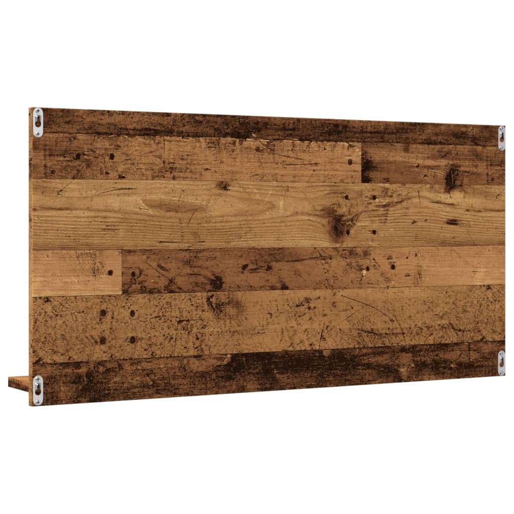 vidaXL Badspiegel mit Ablagen Altholz-Optik 90x11x45 cm Holzwerkstoff