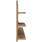 vidaXL Badspiegel mit Ablagen Artisan-Eiche 90x11x45 cm Holzwerkstoff