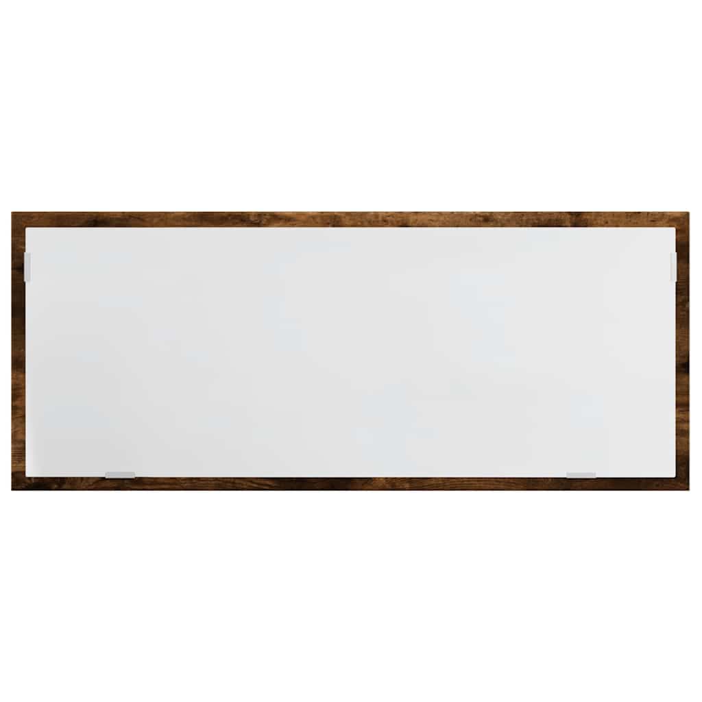 vidaXL LED-Badspiegel Räuchereiche 100x8,5x37 cm Holzwerkstoff
