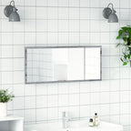 vidaXL LED-Badspiegel Grau Sonoma 100x8,5x37 cm Holzwerkstoff