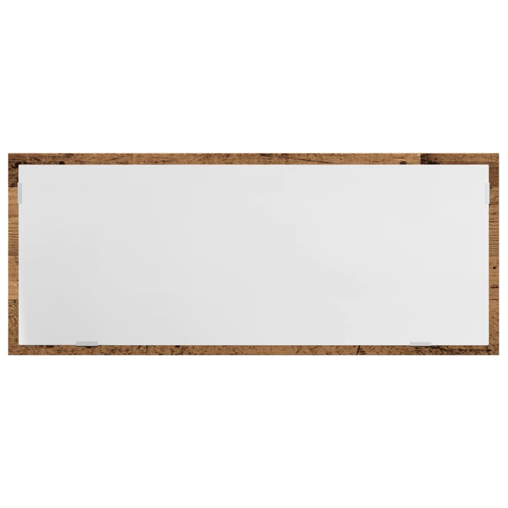 vidaXL LED-Badspiegel Altholz-Optik 100x8,5x37 cm Holzwerkstoff