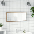 vidaXL LED-Badspiegel Artisan-Eiche 100x8,5x37 cm Holzwerkstoff