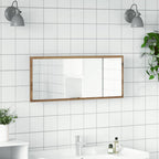 vidaXL LED-Badspiegel Artisan-Eiche 100x8,5x37 cm Holzwerkstoff