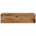 vidaXL TV-Schränke mit LED-Leuchten 2 Stk. Altholz-Optik 60x35x15,5 cm