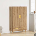 vidaXL Highboard Artisan-Eiche 70x31x115 cm Holzwerkstoff
