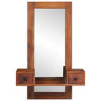 vidaXL Wandspiegel mit Schubladen 60x33x90 cm Massivholz Akazie