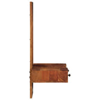 vidaXL Wandspiegel mit Schubladen 60x33x90 cm Massivholz Akazie