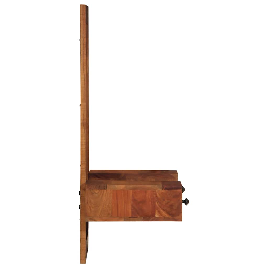vidaXL Wandspiegel mit Schubladen 60x33x90 cm Massivholz Akazie