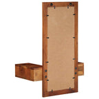 vidaXL Wandspiegel mit Schubladen 60x33x90 cm Massivholz Akazie