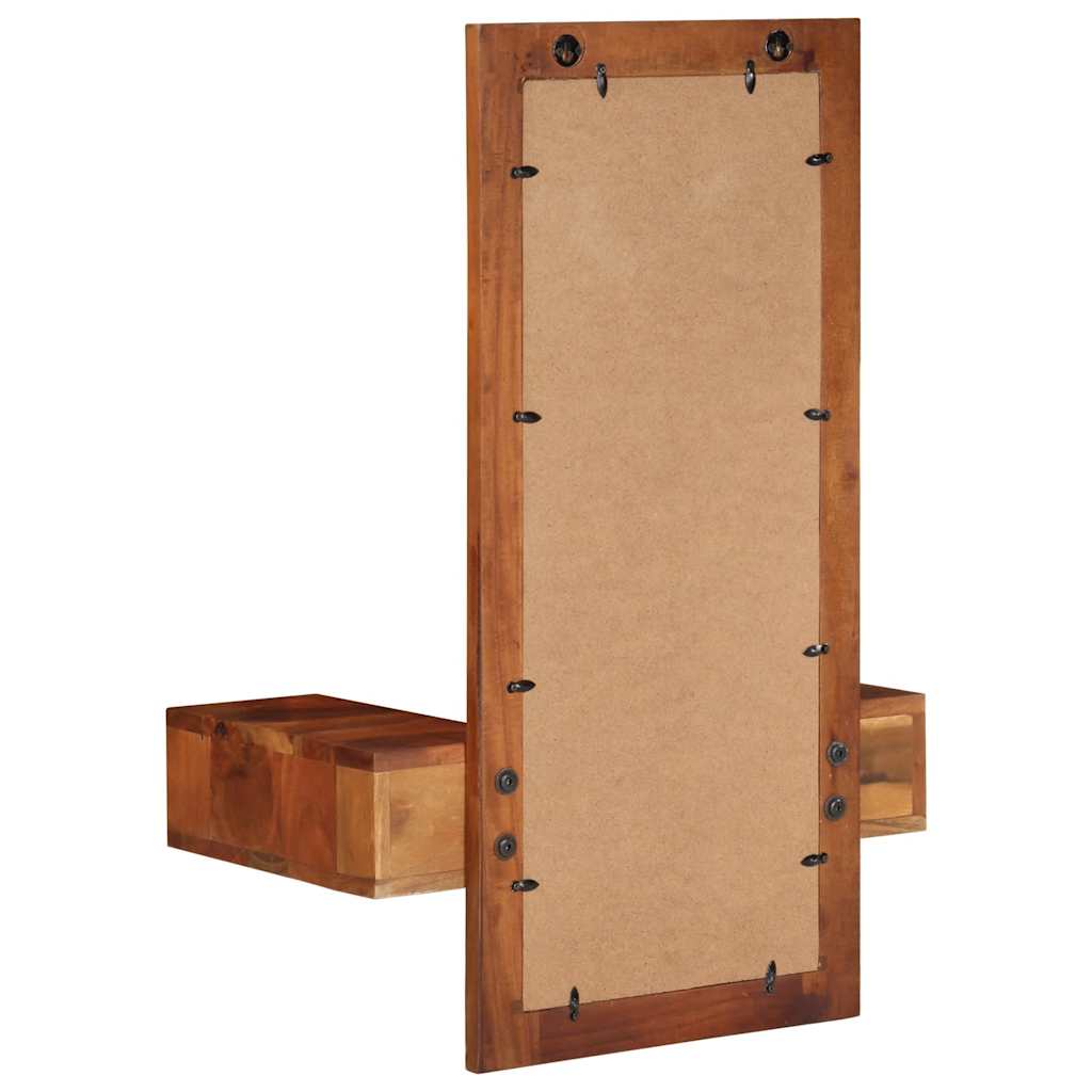 vidaXL Wandspiegel mit Schubladen 60x33x90 cm Massivholz Akazie