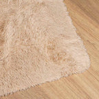 vidaXL Teppich Shaggy Hochflor NAVARRA Beige 60x100 cm Polyester