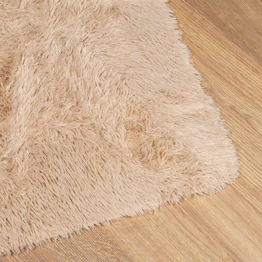 vidaXL Teppich Shaggy Hochflor NAVARRA Beige 60x100 cm Polyester