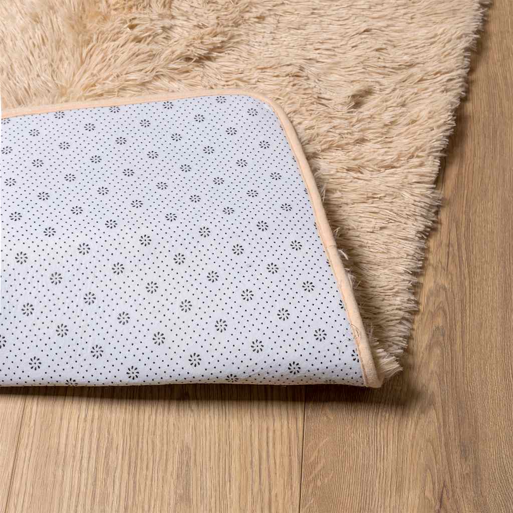 vidaXL Teppich Shaggy Hochflor NAVARRA Beige 60x100 cm Polyester