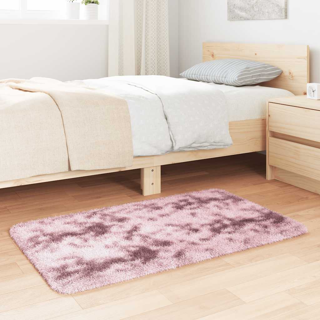 vidaXL Teppich Shaggy Hochflor NAVARRA Altrosa 60x100 cm Polyester