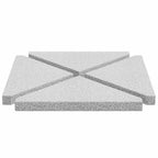 vidaXL Sonnenschirm-Gewichtsplatten 4 Stk. Grau Granit Dreieckig 14 kg