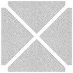 vidaXL Sonnenschirm-Gewichtsplatten 4 Stk. Grau Granit Dreieckig 14 kg