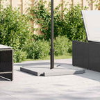 vidaXL 5-tlg. Sonnenschirmständer-Set Granit und Stahl
