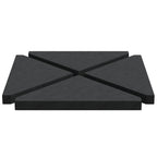 vidaXL Schirm-Gewichtsplatten 4 Stk. Schwarz Granit Dreieckig 14 kg