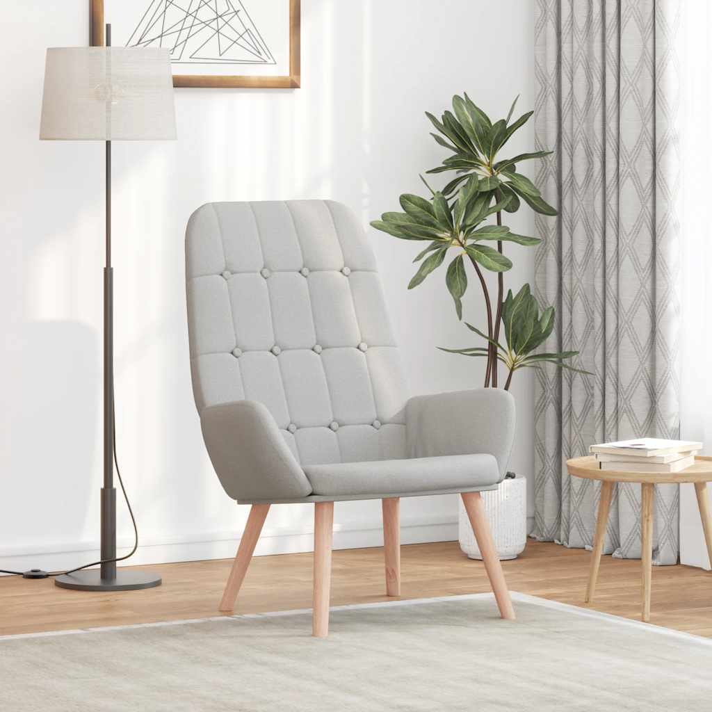 vidaXL Relaxsessel Wolkengrauer Stoff