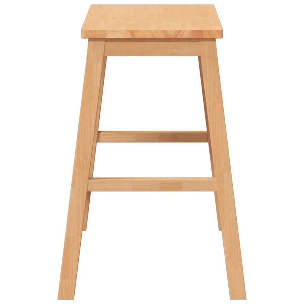 vidaXL Barstühle 2 Stk. Massivholz Gummibaum