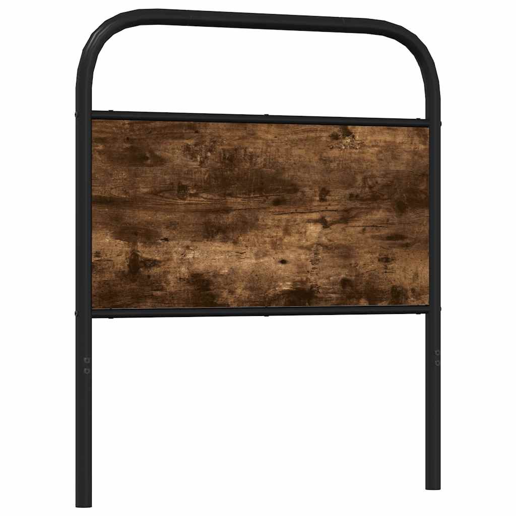 vidaXL Ersatz-Kopfteil Räuchereiche 75 cm Stahl und Holzwerkstoff