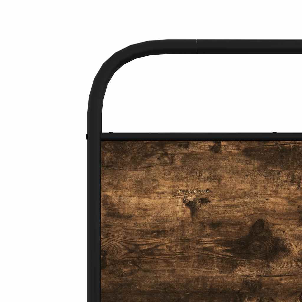 vidaXL Ersatz-Kopfteil Räuchereiche 75 cm Stahl und Holzwerkstoff