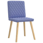 vidaXL Esszimmerstühle 4 Stk. Jeansblau Stoff